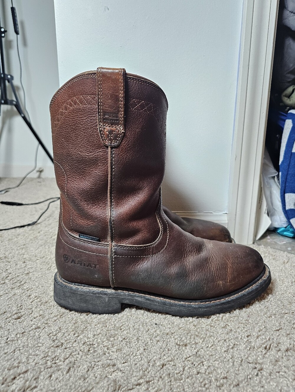 Ariat Mens Waterproof Work Boot Size 10.5